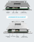 JK SMART ACTIVE BMS B1A8S10P 4S 5S 6S 7S 8S Smart Bms 100A Lifepo4 Li-Ion LTO Battery Active Balance 1A BT CANBUS Heat RS485