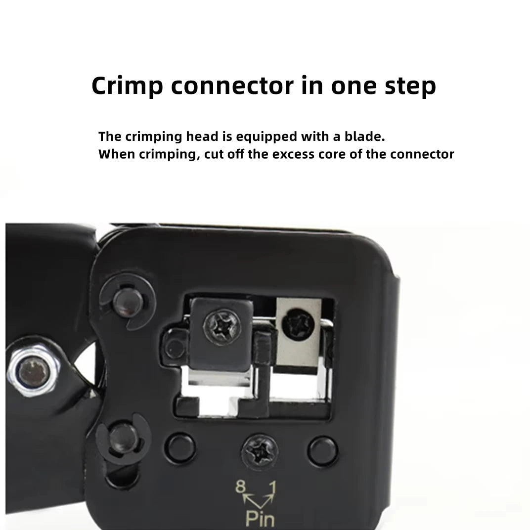 Crimping Pass Through RJ45 6P 8P Cat5 Cat5e Cat6 Pliers Crimp Net Work Tool Multifunction Crimper End-Pass-Through Connectors