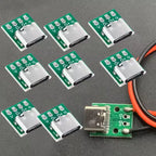 USB 3.1 Type-C 16-Pin Test Breakout Board Full Pinout Adapter Socket for Diagnosis & Data Cable Prototyping