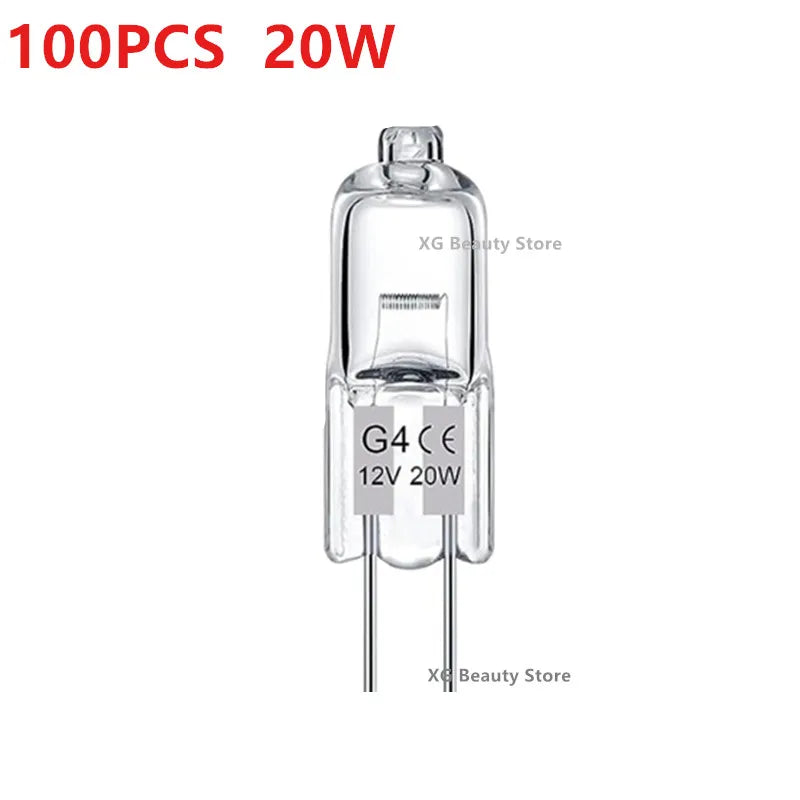 10/50/100PCS G4 12V 10W 20W LED Lamp Bulbs Eco Halogen Light Bulbs Capsule Inserted Beads Crystal Lamp Halogen Bulb Wholesale