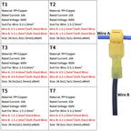 Quick Wiring Clip T Type Stripping Free Quick Wire Terminal Main Line Branch Fast Crimp Connector Splice Waterproof Set Terminal