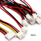 10pcs 22awg/26AWG XH2.54 10/20/30cm Female Male 2P 3P 4P 5P 6P Plug Butt-joint Aerial Dock Crimp Terminal Wire Cable Connector