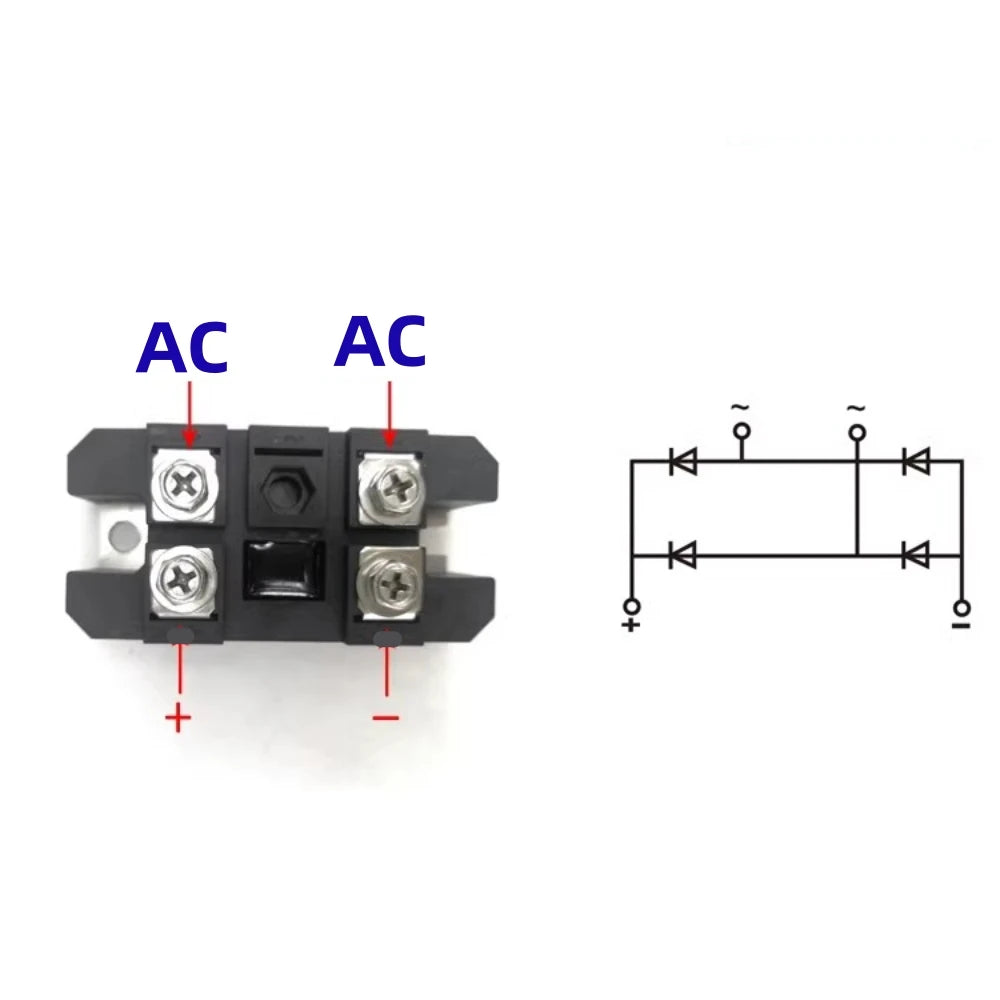 MDQ150A1600V single-phase rectifier bridge 12V 24V 36V 48V 220V 480V AC-DC High Power  module 150Amp 1600V