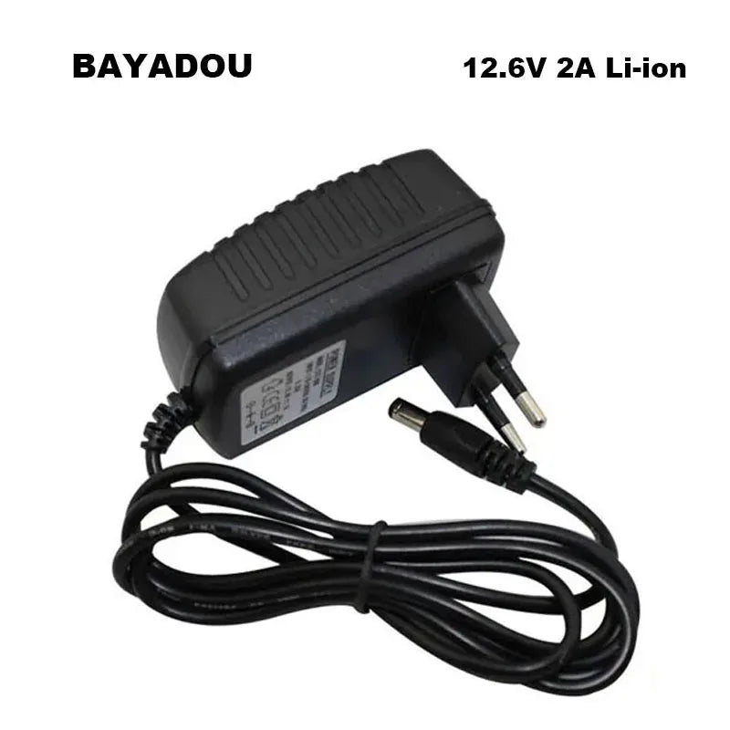 12.6V 2A 1A 3A Lithium Li-ion Lipo Charger 12V Wall Charger For 3S 10.8V 11.1V 12 V Volt Monitor LED Light Battery DC Connector