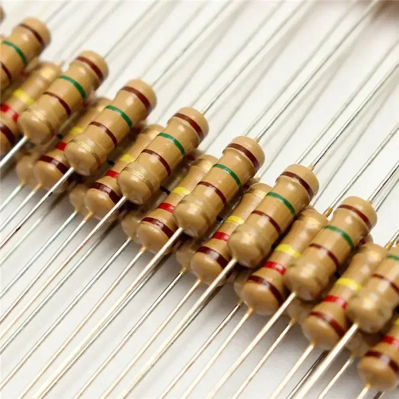 300Pcs/Set Resistor Assortment Kit Set 1Ohm-3M 0.5W Carbon Film Metal Resistors DIY Resistance Assorted Kit 470R 560R 2.7K 10K