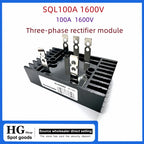 100A 1600V Three Phase Diode Bridge Rectifier AC to DC Generator Voltage Regulator Parts SQL100A-16 Module SQL100A