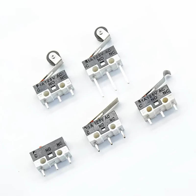 10pcs  3Pins Long handle Roller Lever Arm SPDT 12* 6 *6mm TIAIHUA Mous  Switch 1A 125V AC Micro Limit Switch