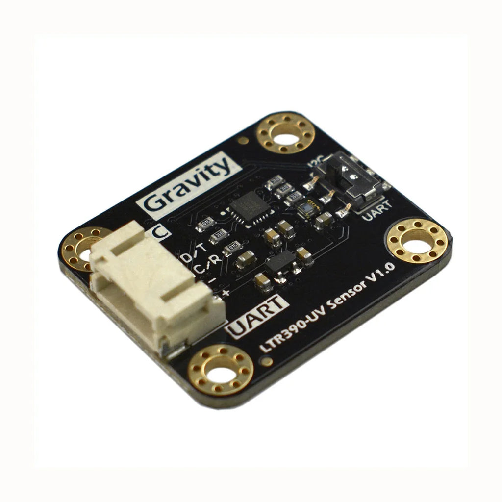 DFRobot Gravity LTR390 UV Light Sensor 280 to 430nm UVA UVB Support I2C UART 3.3V or 5V for Light intensity detection Weather