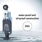 CNTD TZ-8104 10A 380V Safety Rubber Roller Lever Position Rotary Switch IP65 Protection Level Waterproof Vertical Limit Switch