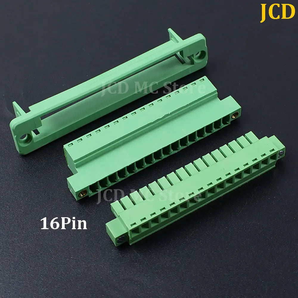 1/3/5 Set WF2EDG Pitch 3.81mm 2P/3P/4P/5P/6P/8P/9P/10P/12P/16P/24P Pluggable Terminal Block Connector 15EDGWC 3.81mm Pitch