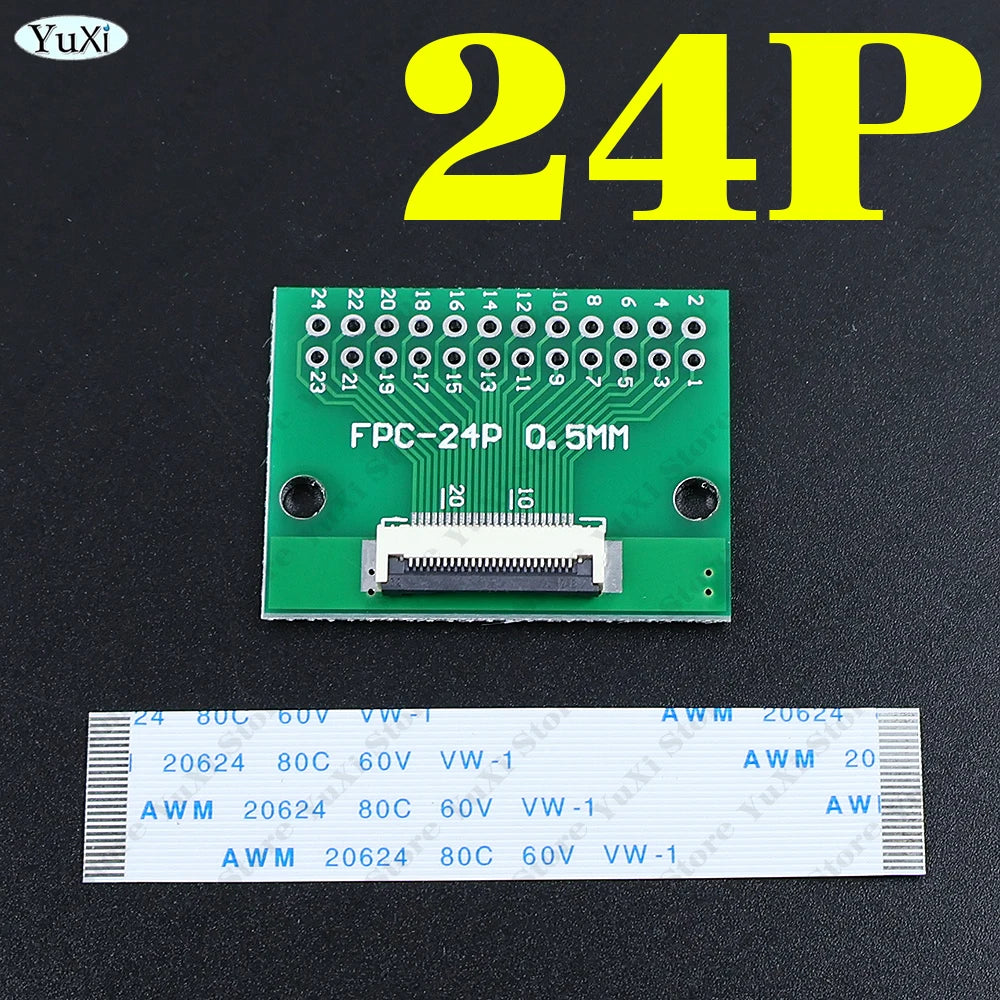 1-10Set FFC/FPC Adapter Board 0.5mm Pitch 60mm Length FFC Cable 6P 8P 10P 12P 14P 20P 24P 30P 40PIN Soldered Connector