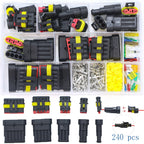 240/352/708/1004pcs boxed car waterproof connector kit male and female pair terminal wire harness plug connector 1-6 holes