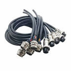 2Pin GX20 Male and Female Aviation Plug Socket 3 4 5 6 7 8 9 10 12 14 15Pin with Wire Connector Cable 250V Connection Line 7-20A