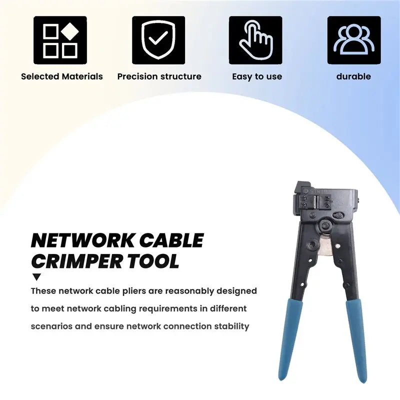 ABRI-For RJ45 8P8C 8P LAN Ethernet Network Cable Cord Crimper Crimping Tool