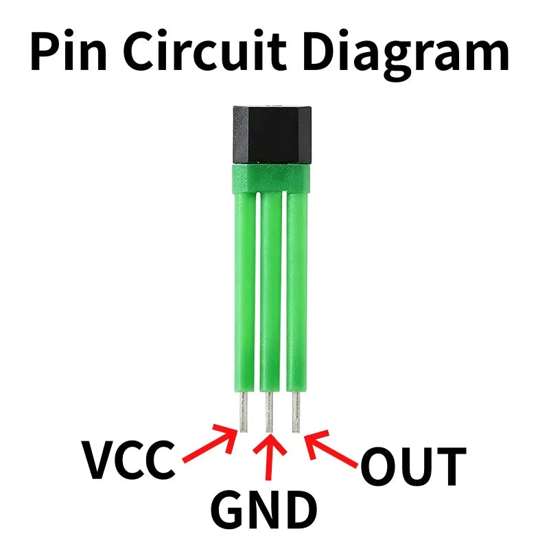 10pcs 3144 A3144 Hall Switching Effect Sensor OH3144 Hall Sensor Electric Vehicle Brushless Motor TO-92UA