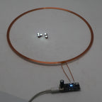 USB 5V 200mm Wireless Power Supply Transmitter Coil 5x Receiver LED Induction Light Lamp DIY Model Gundam Diorama Robots Toy Car