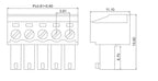 1Sets Solderless Docking Type 15EDG 3.81MM Screw Terminal Block Connector PCB Plug-in Type 15EDGRKC 3.81 Green Terminal Block