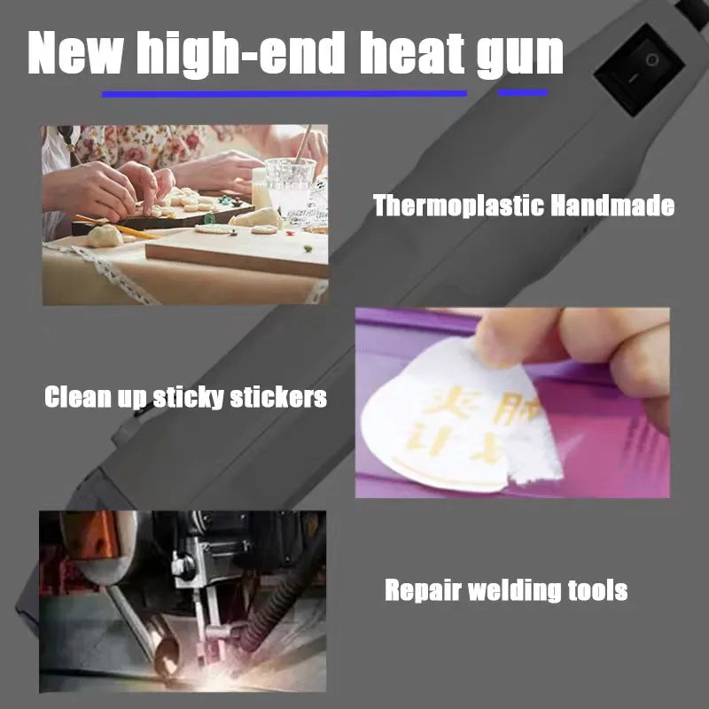 300 °C Hot Air Gun Soldering Temperature Blower Gun DIY Crafts Electric Power Hot Dryer Mini Heat Gun for Shrink Tubing Car Wrap