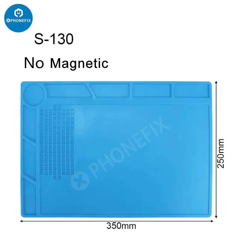 Multi-function Heat Insulation ESD Magnetic Silicone Pad Soldering Mat for Phone Motherboard Parts Repair Platform Hand DIY Tool