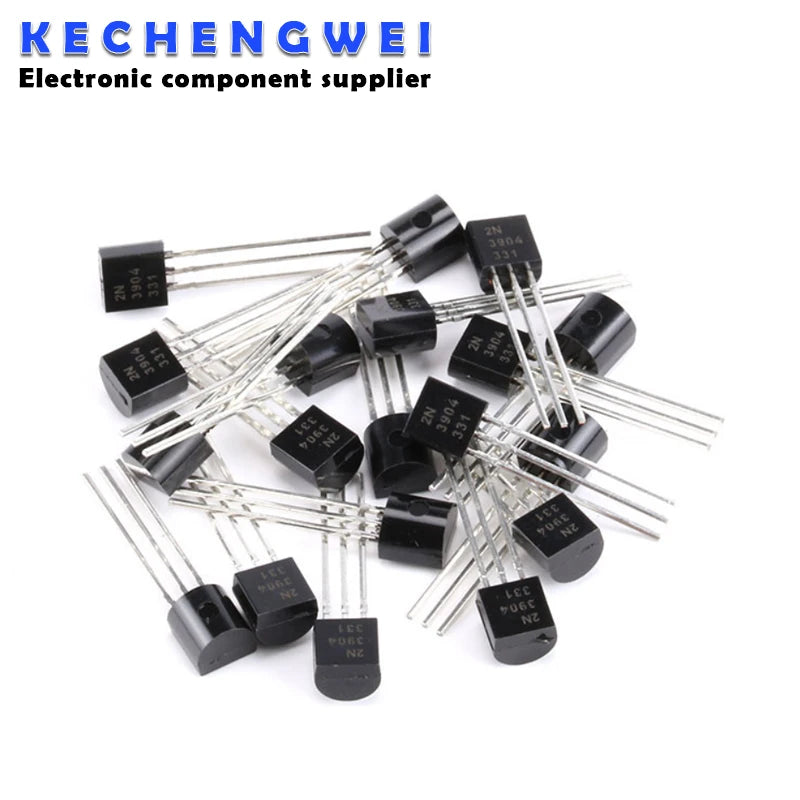 100PCS 2N3904 TO-92 2N2222 2N2907 2N3906 2N4401 2N4403 2N5088 2N5089 2N5551 2N5401 2N7000 NPN Transistor