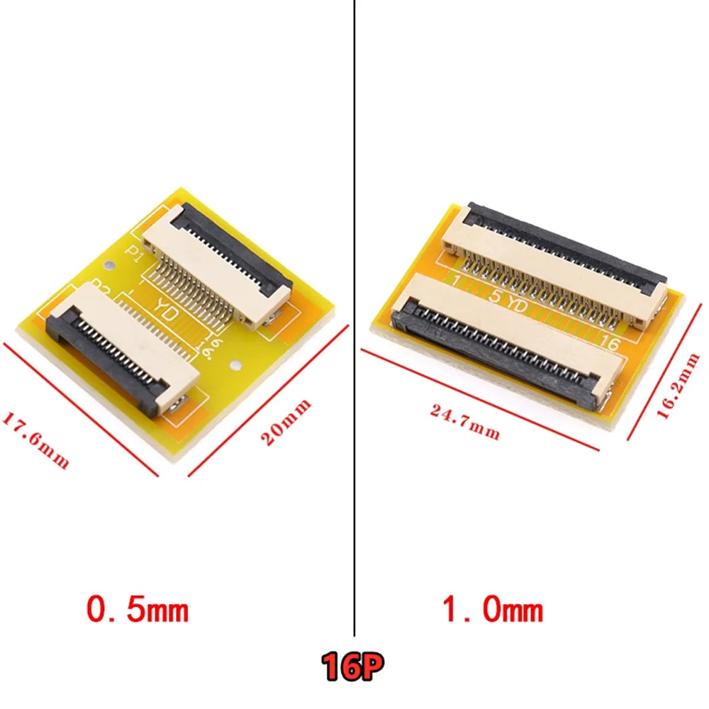 FPC Extension Board FFC Flexible Ribbon Cable Adapter Board 1.0/0.5mm Spacing Flat Wire 4P/8P/10P/20P/40P-60P for Electronics
