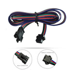 JST 4Pin RGB Extension Cable 22AWG SM Plug Male to Female Wire Connector Cable 0.5m 1m 2m 3m 5m