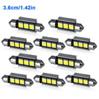 2/4/6/10PCS Super Bright Festoon LED 31/36/39/42MM 5050 3Chips Aluminum Body Fast Cooling for Car Reading Liscense Plate Light