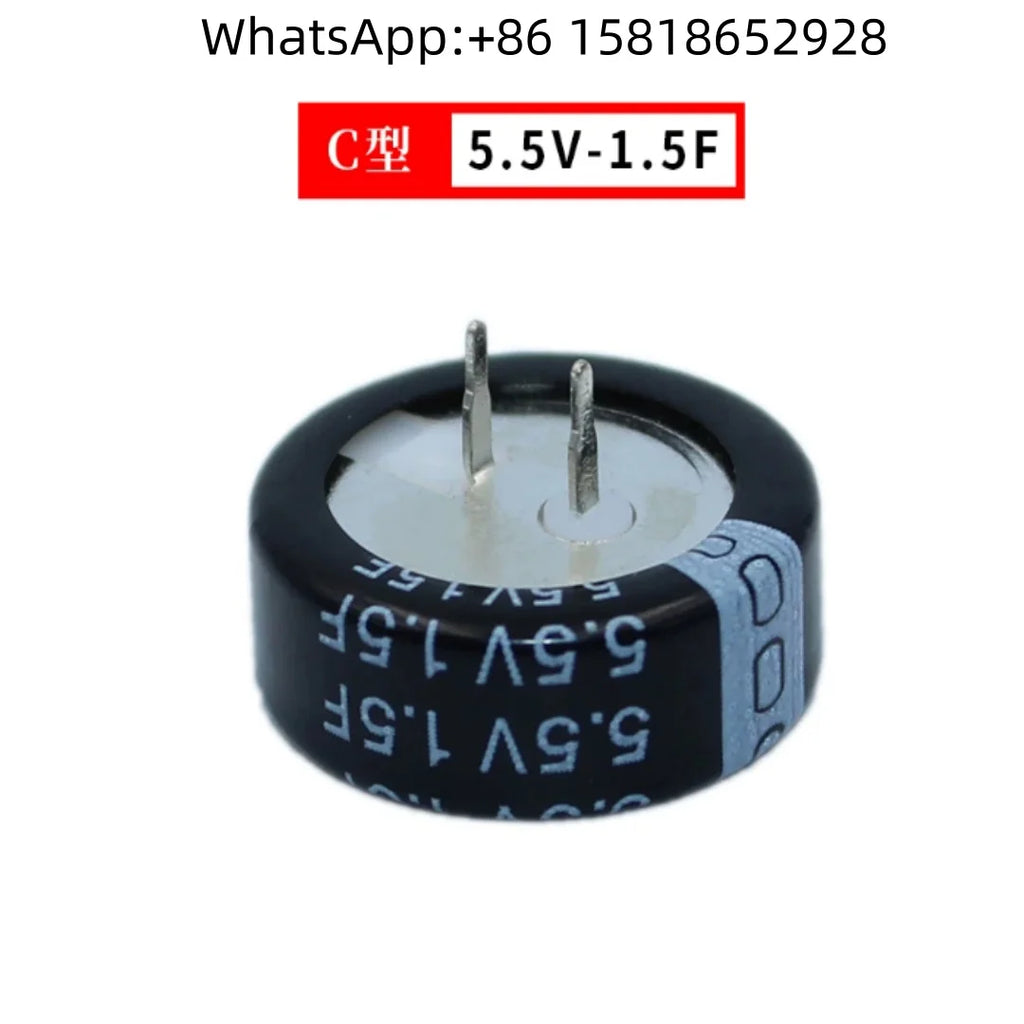 4pcs Super Capacitors V.H.C Type 5.5V 0.1F, 5.5V 0.22F, 5.5V 0.33F, 5.5V 0.47F, 5.5V 1.0F, 5.5V 1.5F, 5.5V 2.5F, 5.5V 5.0F, 5.5V