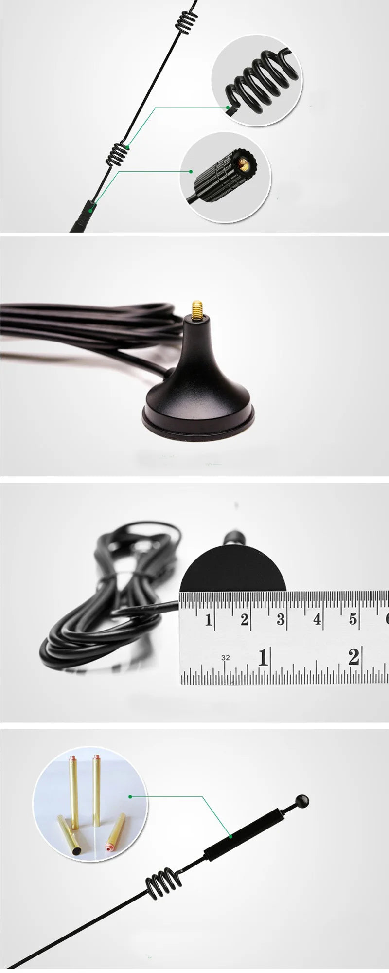 12dBi WIFI Antenna 2.4G 5.8G Dual Band Magnetic Base Aerial SMA Male with 3M Cable for Router Camera Signal Booster