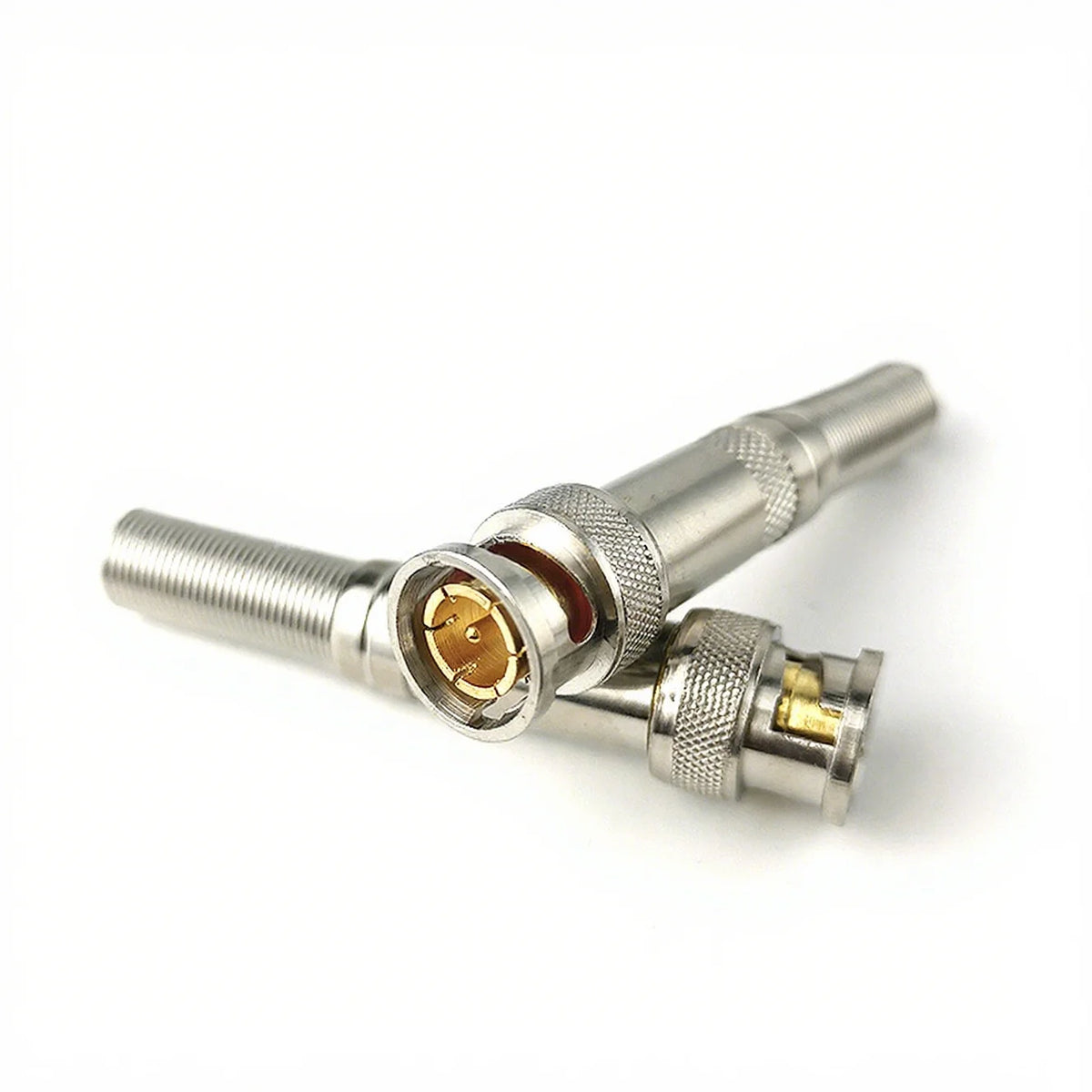 2/5/10pcs BNC Male Connector Solder Jack Copper Pin Coaxial Twist-on Adapter for CCTV Camera Surveillance Kit System D6