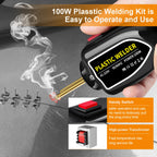 Plastic Welder 100W Heat Gun 400pcs Hot Staplers Plastic Welding Machine Bumper Soldering Iron Staples Car Repair Tools Kit