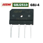 5PCS GBJ2510 25A 1000V Bridge Rectifier ASEMI