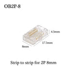 COB Led Strip Connector Light Strip Wire Connectors 2 3 4 Pin L-shaped For 5 8 10mm Width PCB Single Color RGB CCT Strip