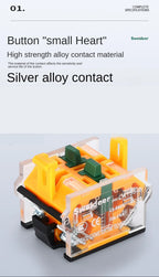 Waterproof Push Button Switch with LED 22mm Momentary Reset Self Locking Power Button Switch with Light 12V 24V 220V 10A 2NO 2NC