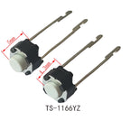 30pcs/lot,6x6mm H=5/4.3mm,Middle 2Pin DIP Long Pin,Mini Push Button Switch,PCB Mounting Momentary Tact Switch Button White Head