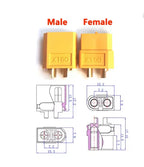 14AWG XT60 Female Male Plug Battery Connector with Silicone Flexible Wire for RC Airplane Lipo Battery ESC FPV Drone Car Boat