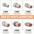 188pcs Deutsch DT Series Size 16 Stamped Anderson Connector Waterproof Automotive Electrical ﻿ Bnc Cable Peeler Assortment Plug