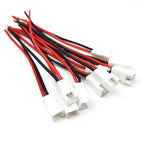 5/10Pairs JST XH 2.54mm 2Pin Female Male Connecting Plug Connector With 10CM 22AWG Soft Silicone for Tiny Drone Battery Terminal