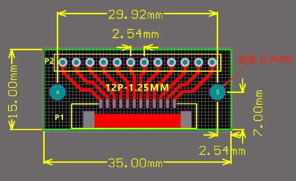 1PCS GH1.25 Adapter Plate 1.25 to 2.54MM Single Row, Welded GH1.25 Buckle Seat 4/6/8/10/12P