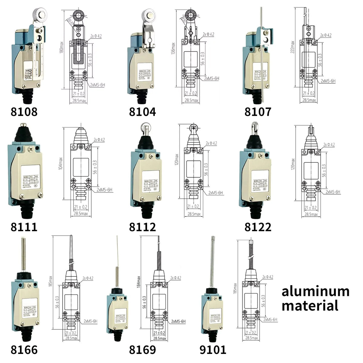 10Pcs Momentary Limit Switch Roller Lever CNC Mill Laser Plasma,high-quality material casing,durable,380V within,5A ,IP65