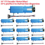 All-Metal TT Encoder Motor, 12PPR Hall Encoder, High Torque 1:90 Gearbox, Metal Shaft DC Geared Motor, DC 3-12V Gearbox Motor