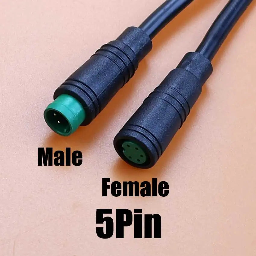 M6 M8 Waterproof Wire 2/3/4/5 Pin Core 6mm 8mm Male Female Connector Julet Sensor Electric Bicycle Butt Joint Plug DIY Cable
