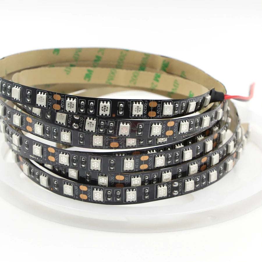 DC 12V SMD 3528 5050 Flexible LED Strip Orange Light 60/120 LEDs per Meter DIY Car Chassis Lighting Strip for Vehicle