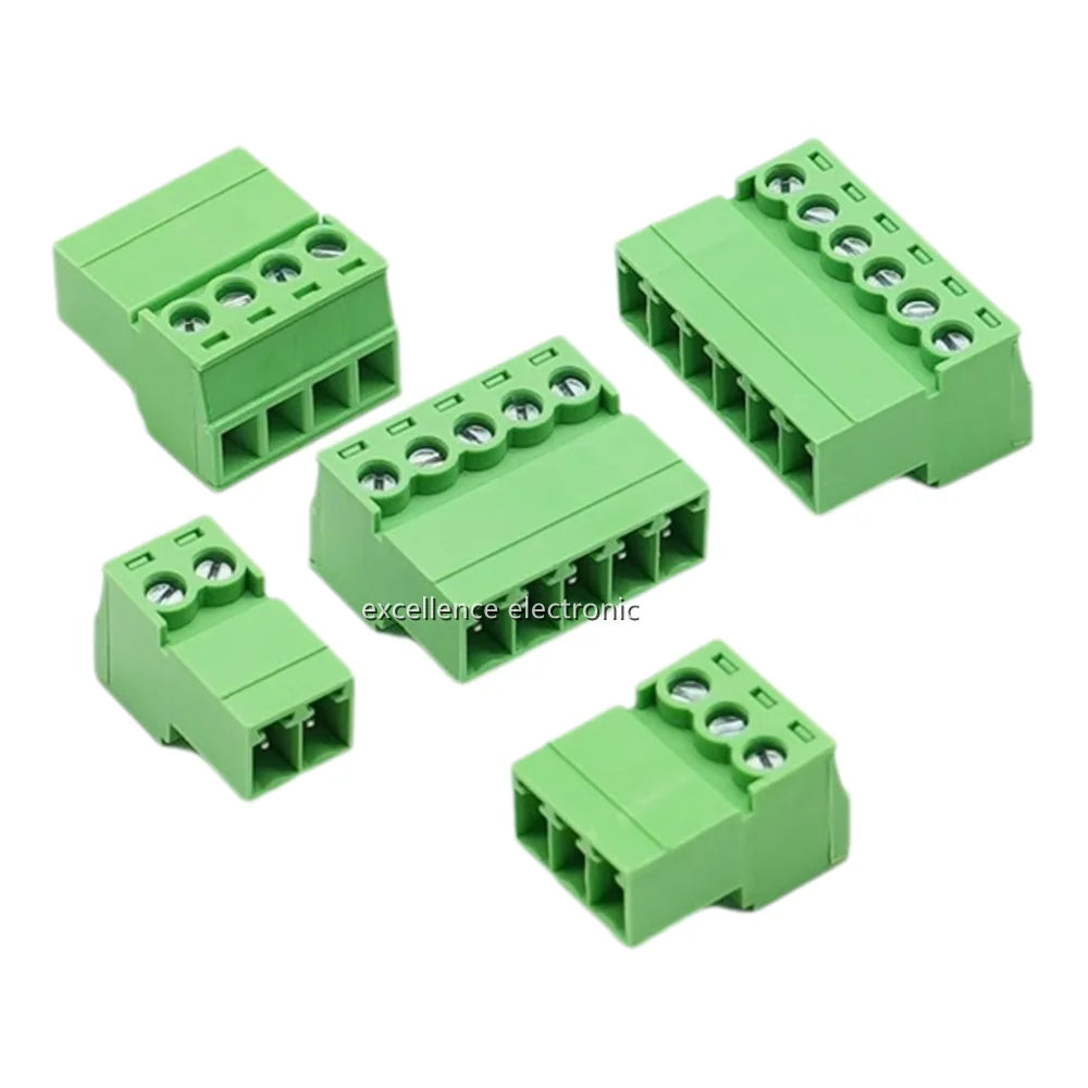 5/10PCS Aerial Butt Welding Type 15EDGRK-3.5mm 3.81mm Plug-in Terminal Block 3.5mm 3.81mm Pitch 2/3/4/5/6/7-12P Female Socket