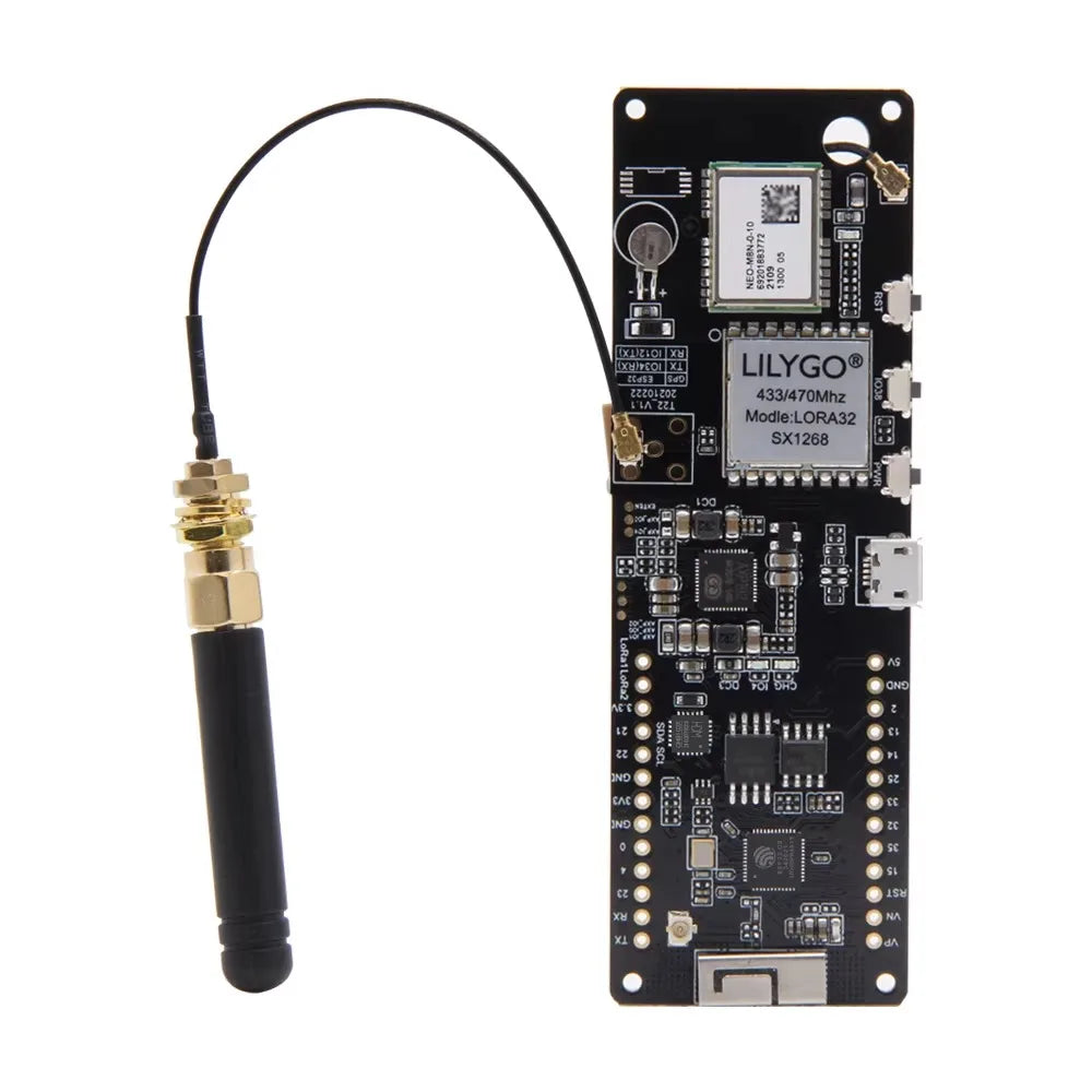 LILYGO® T-Beam V1.2 ESP32 LoRa Module LoRaWAN Long Range 433MHz 868MHz 915MHz ESP32-DOWDQ6 Development Board GPS WIFI AXP2101