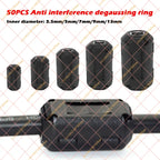 Clip-On Ferrite Beads EMI RFI Filter Noise Suppressor for USB & Power Cables (22/50 Pcs)