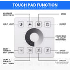 Wall Touch Wifi Bluetooth COB LED Neon Strip Light 220V Dimmable 23key Remote Control Power Kit AC 220V 288LED/m Waterproof Rope