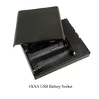 2X 3X 4X 6X 8X AA USB Battery Case With Power Switch With USB Socket AA Battery Box for 5V LED Strip Lights Mini Power Supply