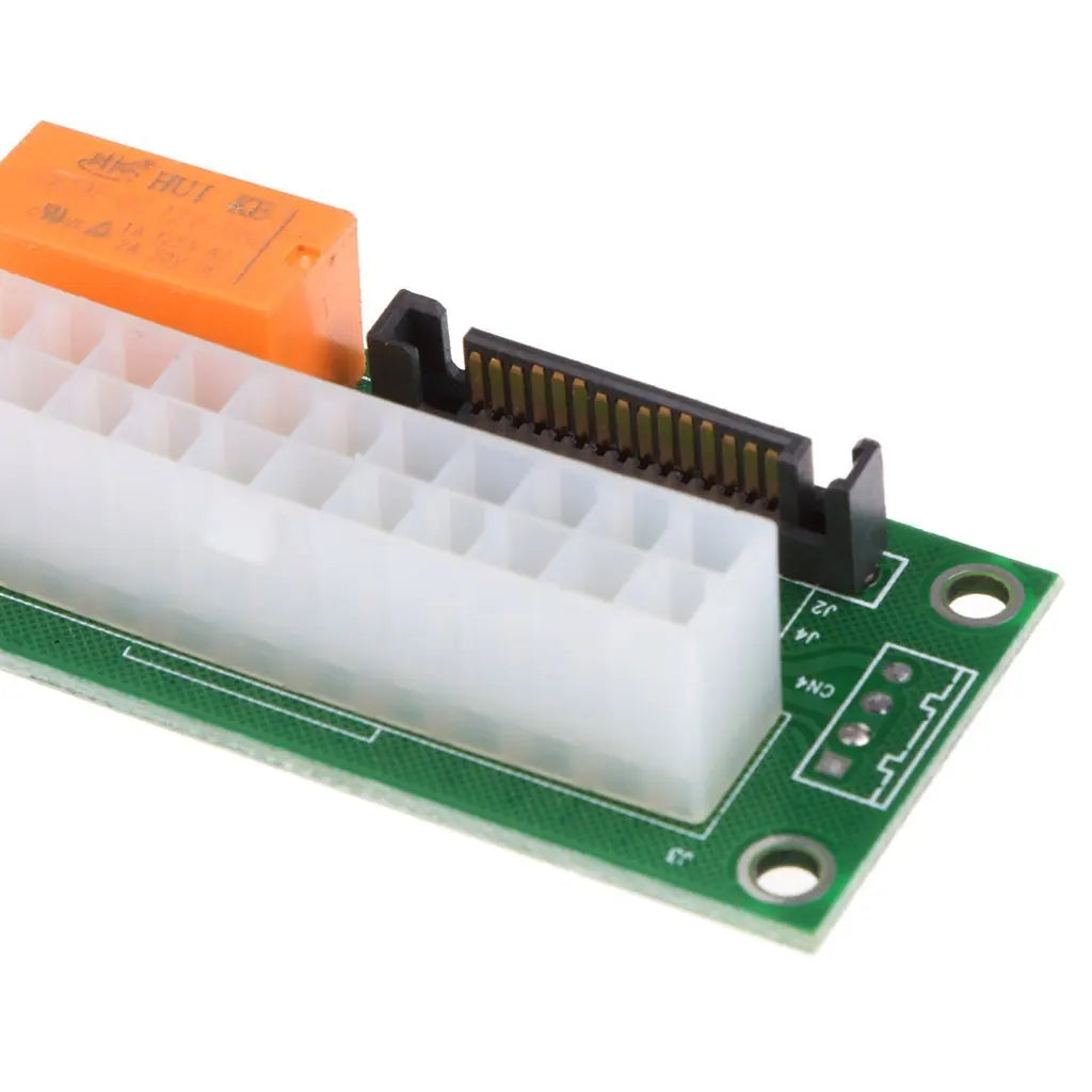 ATX 24Pin Dual PSU Sync Trigger Board SATA Molex 4Pin Multi‑power Parallel for Mining Rig PC Power Modification Accessory