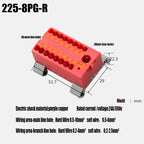 1PC 225 Series Fixed Modular Wire Connectors Compact Splicing Lighting Push-in Multi Link Terminal Block 1 In Multiple Out